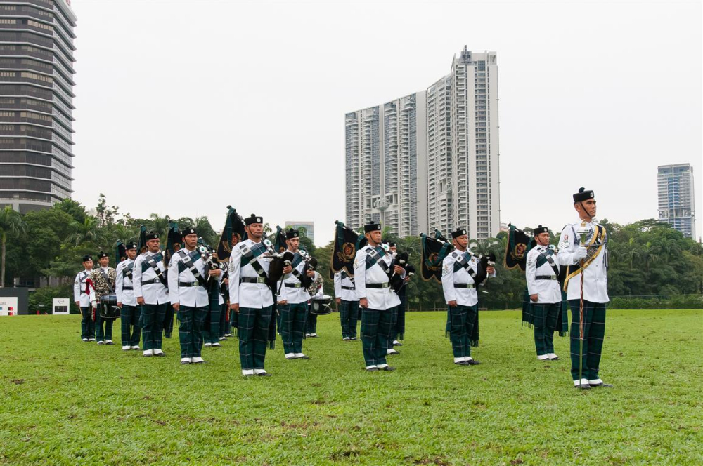 10 Diplomats Cup Gurkha contingent pipes and drums